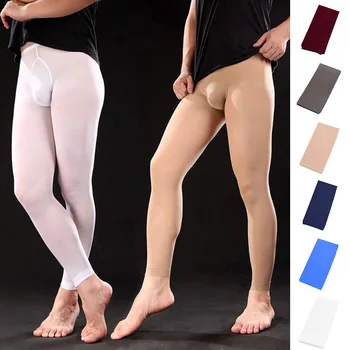Erkekler Yeni Moda Rahat Yaz Slim Fit Düz Renk Pantynose Tayt Nefes Tayt Sıkıştırma Çabuk Kuruyan Pantolon Yeni