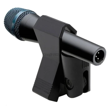 Esnek Mikrofon Mikrofon Standı Aksesuar Plastik Kelepçe Klip Tutucu Dağı Siyah