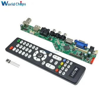 Evrensel LCD Denetleyici Kurulu Çözünürlük TV Anakart VGA / AV / TV / USB Arabirimi sürücü panosu Sürücü Kontrol Modülü