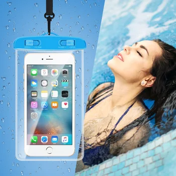 Evrensel Su Geçirmez iphone için kılıf 11 X XS yüzme kiti Şeffaf Cep Telefonu Çanta Su Geçirmez Kılıf Sualtı Kapak Kılıfı