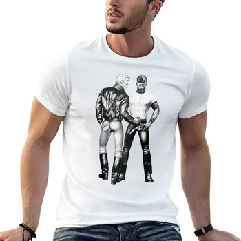 Eşcinsel Polisler Tom Finlandiya Boy T Shirt Komik Erkek Giysileri %100 % Pamuk Streetwear Büyük Boy Üstleri Tee