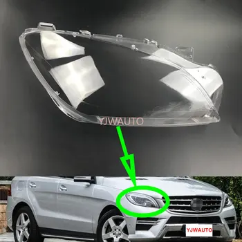 Far Lens Mercedes-Benz İçin W166 ML300 350 400 450 500 2012 ~ 2016 far kapağı araba ışıkları yedek cam Otomatik kabuk