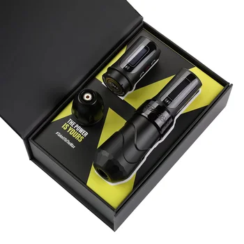 FK MAX Dövme Makinesi Kalem Dövme Sanatçıları İçin İki Şarj Edilebilir Pil İle 3.5 mm, 4.0 mm, 4.6 mm, inme seçilebilir