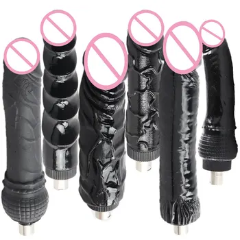 Fredorch Süper Büyük Siyah Yapay Penis Seks Makinesi için A2 F2, Aksesuarları makineli tüfek için 3XLR Konektörü seks oyuncakları kadınlar için Mastürbasyon