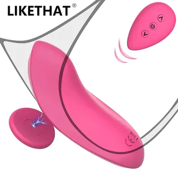 Giyilebilir Külot Vibratör Klitoris G-Spot Stimülatörü Silikon Mini Titreşimli Yumurta Uzaktan Kumanda Görünmez vajina masaj aleti