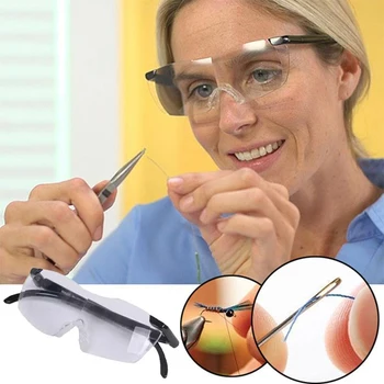 GLAUSA 250 Derece Görüş Gözlük Büyüteç Büyüteç Gözlük okuma gözlüğü Taşınabilir Hediye Ebeveynler İçin Presbiyopik Büyütme