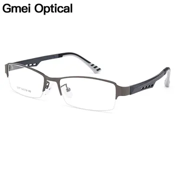 Gmei Optik Erkekler Titanyum Alaşımlı Gözlük Çerçevesi Erkekler için Gözlük Esnek Tapınaklar Bacaklar IP Galvanik Alaşım Gözlük Y2387