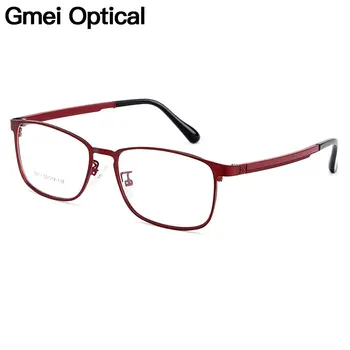 Gmei Optik Kadın Titanyum Alaşımlı Gözlük Çerçeveleri Gözlük Esnek Tapınaklar Bacaklar IP Galvanik Alaşım Gözlük Y0212