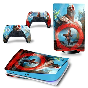 God of war PS5 Standart Disk Cilt Sticker Çıkartma Kapak PlayStation 5 Konsolu ve Kontrolörleri için PS5 Cilt Sticker Vinil