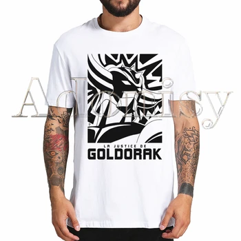 Goldorak Mazinger Z japon animesi Robot T Shirt Erkek Gömlek QualitySummer Üst Tişörtleri Kısa Kollu Tees T-Shirt