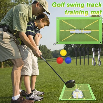 Golf Eğitim Seti Salıncak Uygulama Mat Vuruş Yörünge Algılama Pedi Taşınabilir Golf Markalama Eğitim Aracı Yardım oyun ekipmanı Mat