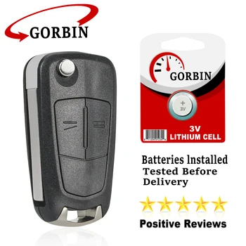 GORBIN ıçin 2 Düğmeler Uzaktan Araba Anahtarı Opel / Vauxhall Astra H Zafira B 2004-2013 HU100 Bıçak 433 MHz PCF7941 Çip Valeo Sistemi
