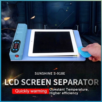 GÜNEŞ S - 918E LCD mavi ekran Splitter ısıtma sahne ayırıcı Pad iPhone iPad LCD ekran ayırıcı onarım aracı