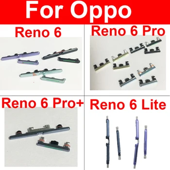 Güç Ses Düğmeleri OPPO Reno 6 6 Pro + Artı 6 Lite 5G Güç Açık Kapalı Ses Yukarı Aşağı Anahtarı Yan Düğmeler Tuş Takımı Değiştirme