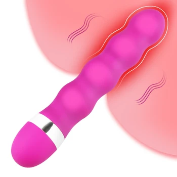 Güçlü Dönen Değnek Titreşim Anal Boncuk Gerçekçi Yapay Penis Vibratör kurşun vibratör Kadın mastürbasyon için seks oyuncakları Kadın için