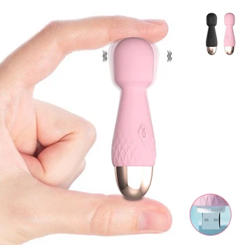 Güçlü Motorlar Vibratörler Mini AV Değnek 10 Modları Sopa Küçük Taşınabilir g-spot Klitoral Stimülatörü Kadın Masturbator Yetişkin Seks Oyuncakları