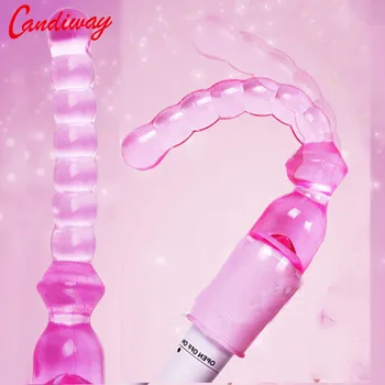 Güçlü Vibratör Bayan Gece Hayatı Jöle Anal Boncuk Butt Plug Vibratör Seks Oyuncakları Topları Mastürbasyon Kadınlar İçin masaj Ürünleri