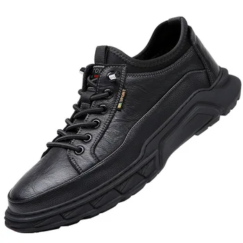 Hakiki Deri erkek ayakkabıları Kaymaz gündelik erkek ayakkabısı Chaussures Rahat Sapato Masculino Sneakers Erkek Loafer'lar Schuhe Damen