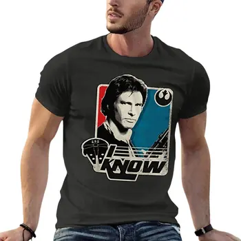 Han Solo Biliyorum Prenses Leia Millennium Falcon Komik Boy T Shirt Moda Erkek Giysileri %100 % Pamuk Streetwear Üst Tee