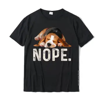 Hayır Tembel Beagle Köpek Lover Hediye T-Shirt Hediye T Shirt Marka Yeni Pamuk Erkekler Tees Tops Grubu