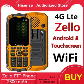 Hisense D11 IP68 Smartphone 4G LTE Zello Wıfı Dokunmatik Ekran 1G + 8G Android 8 Kimyasal tesis petrol patlamaya dayanıklı Telefon
