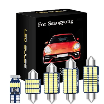 HSMI Ssangyong Actyon İçin Spor Korando C Rexton Kyron Musso Turismo Tivoli Araba iç LED ışıkları LED lamba Canbus
