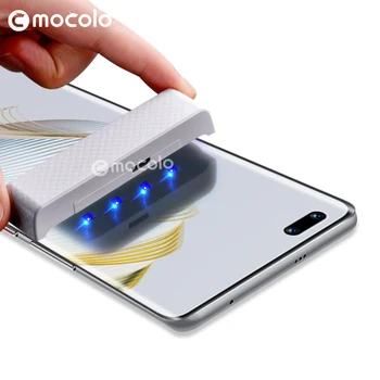 huawei Nova 10 Ekran Koruyucu için Mocolo 3D Tam Sıvı Yapıştırılmış Kavisli UV Temperli Cam için Huawei Nova 10 Pro Ekran Koruyucu