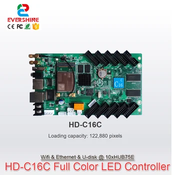 Huidu HD-C16 C16C Asenkron Tam Renkli LED Ekran Wi-Fi Kontrol Kartı Desteği En Geniş 8192 En Yüksek 512 ve mobil uygulama Kontrol