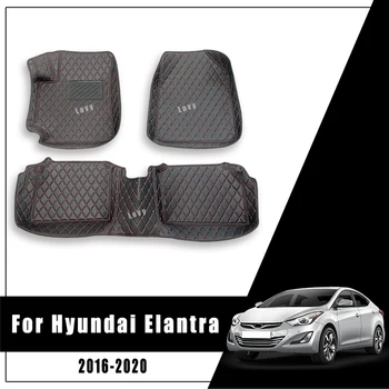 Hyundai Elantra 2020 için 2019 2018 2017 2016 Araba Paspaslar Ayak Halı Oto İç Parçaları Styling Floorliner Ön Arka Pedleri