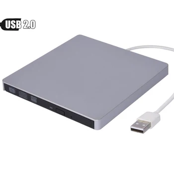 Ince Harici USB 2.0 DVD RW CD Yazıcı Sürücü Brülör Okuyucu Oynatıcı Dizüstü PC Dizüstü Mac Win XP 7 8 10 Xiaomi Huawei HP IBM