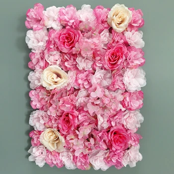 Ipek Gül Pembe Çiçek Duvar yapay çiçek Düğün Dekorasyon için Çiçek Duvar Bebek Gösterisi Düğün Noel Ev Zemin Dekor