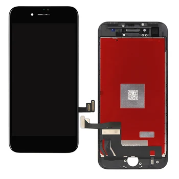 Iphone 7 için 8 Artı Dokunmatik Paneller LCD Ekran Digitizer Meclisi Değiştirme Test Yok Ölü Piksel Su Geçirmez Çerçeve İle