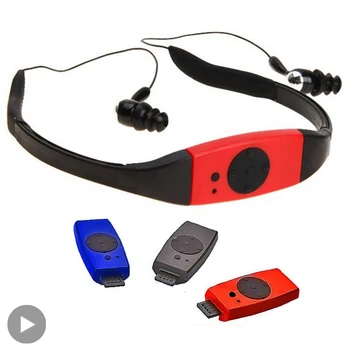 Ipx8 Su Geçirmez USB Mr Mp 3 Mp3 Çalar Yüzme Kulaklık Müzik Lecteur Koşu Spor Ses Taşınabilir Kulaklık Mini Hifi
