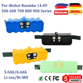 ıRobot Roomba 500 için 6400 mAh 14.4 V 5000 mAh Pil Roomba 600 700 800 Serisi Elektrikli Süpürge iRobot roomba 620 650 770 780 580