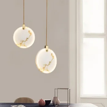 Iskandinav uzun avize Bougeoir lüks Rattan mutfak altın LED kolye ışık Modern dekorasyon için