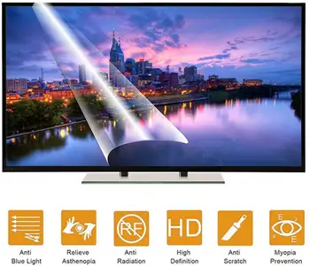 Için VoltGuard 6003 32 inç LED Full HD TV TV parlama önleyici mavi ışık ekran koruyucu rahatlatmak göz yorgunluğu Anti Scratch