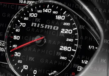 Için x6 Nissan Nismo Hız Göstergesi Speedo Logo Vinil iç mekan çıkartmaları Çıkartmaları