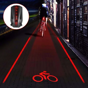 Işın Bisiklet Logosu Bisiklet Arka Kuyruk İşık Su Geçirmez Fener Gece Güvenlik Uyarı MTB Bisiklet Lambası LED el feneri Bisiklet Aksesuarları