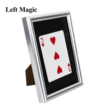 İmzalı Kart Çerçeve Sihirli Hileler İmzalı Kart Görünür Çerçeve İçinde Magia Sihirbaz Sahne Hile Prop Illusion Mentalism Eğlenceli