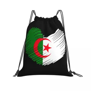 İpli Çanta Spor Çanta Cezayir Bayrağı Sıcak Satış Sırt Çantası R345 Sırt Çantası Mizah Grafik