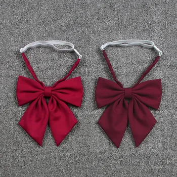 Japon Okul JK Üniforma papyon Kızlar İçin Şarap Kırmızı Kelebek Kravat Okul Denizci Elbisesi Üniforma Aksesuarları Çiçek Kravat