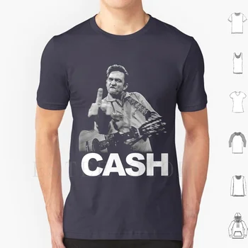 Johnny Cash T Gömlek Erkekler Pamuk 6xl Serin Efsanevi Johny Johnny Para Coutry Punk Ve Rulo Size Orta Parmak Adam Kurulması