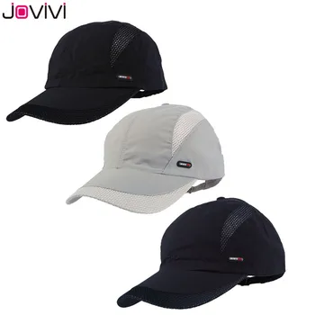 Jovıvı erkek beyzbol şapkası Seti Orijinal Spor Şapka Yaz Rahat Vizör Güneş koruma şapkası Siyah / Gri / Lacivert Renk Toptan