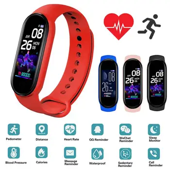 JOYCE 20220509A XM # Akıllı Bant Bluetooth Spor Bilezik Erkekler Kadınlar İzci Spor Bandı Pedometre Kalp Hızı Kan