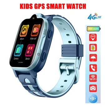 K15 Çocuklar akıllı saat 4G Görüntülü Görüşme WIFI SIM SOS GPS Konumu Bağlantı Spor Bilezik Spor Su Geçirmez Cep Kızlar Smartwatch