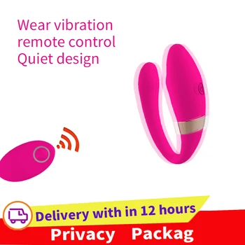 Kablosuz Vibratör Yetişkin çiftler için oyuncaklar USB Şarj Edilebilir Yapay Penis G Noktası U Silikon Stimülatörü Çift Vibratörler Seks Oyuncak Kadın İçin