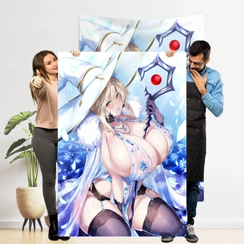 Kader Büyük Sipariş Goblen Hentai Anime Altria Posteri Duvar Asılı Sanatçı CG Halılar Seksi Yetişkin Tapestrys H Doujinshi Tapestr
