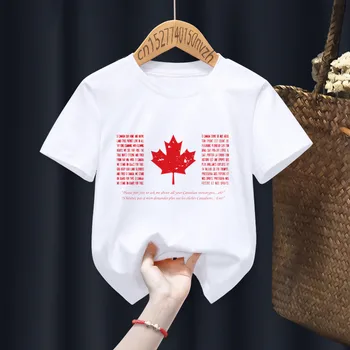 Kanada Komik Erkek Kız T-Shirt Çocuk Çocuk Anime Hediye Mevcut Küçük Bebek Harajuku Giysileri, Damla Gemi