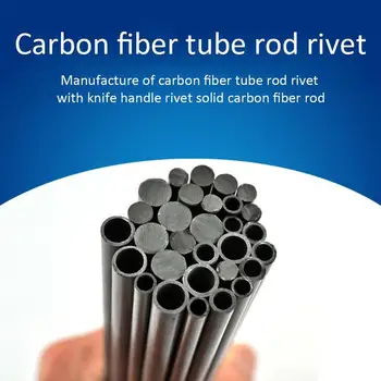Karbon Fiber Çubuklar Çapı 4mm 5/6/ 7 /8 Uzunluk 200mm yapma Perçinler Çubuk Carbono kolu Aracı Tüp Fibra Fiber