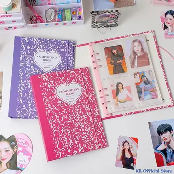 Kawaii A5 Bağlayıcı Kpop Idol Resimleri Depolama Kitap kart tutucu Kovalayan Yıldız Fotoğraf Albümü Fotocard Toplamak Kitap Okul Kırtasiye